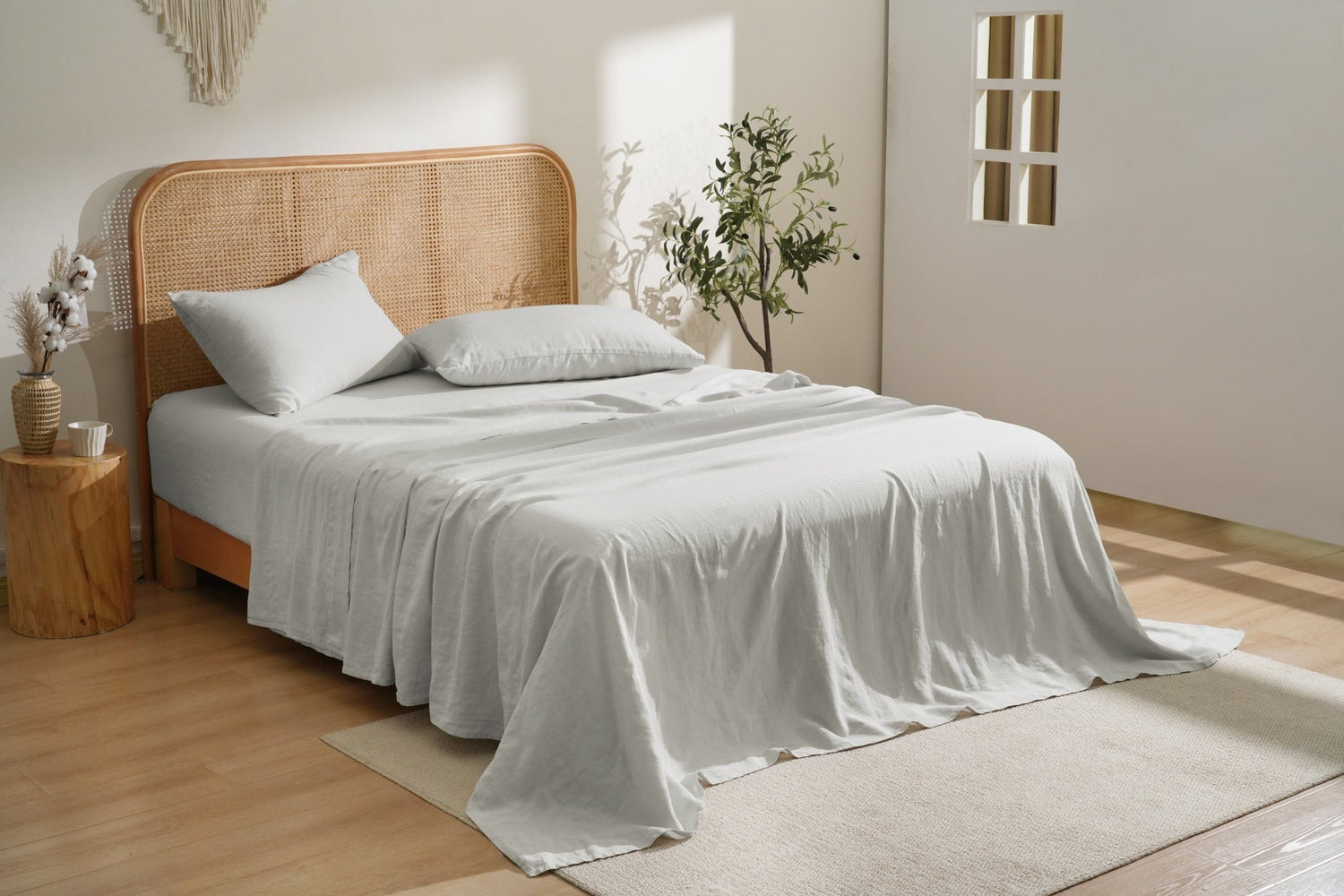 100% French Linen Sheets Set - SELENE - 