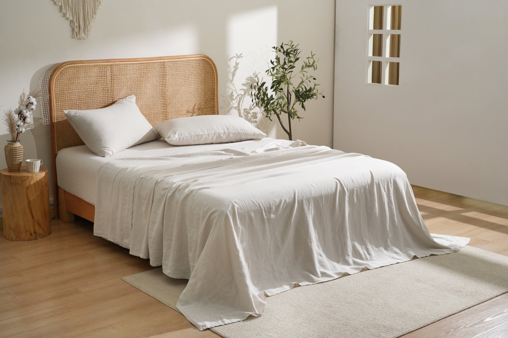 100% French Linen Sheets Set - SELENE - 