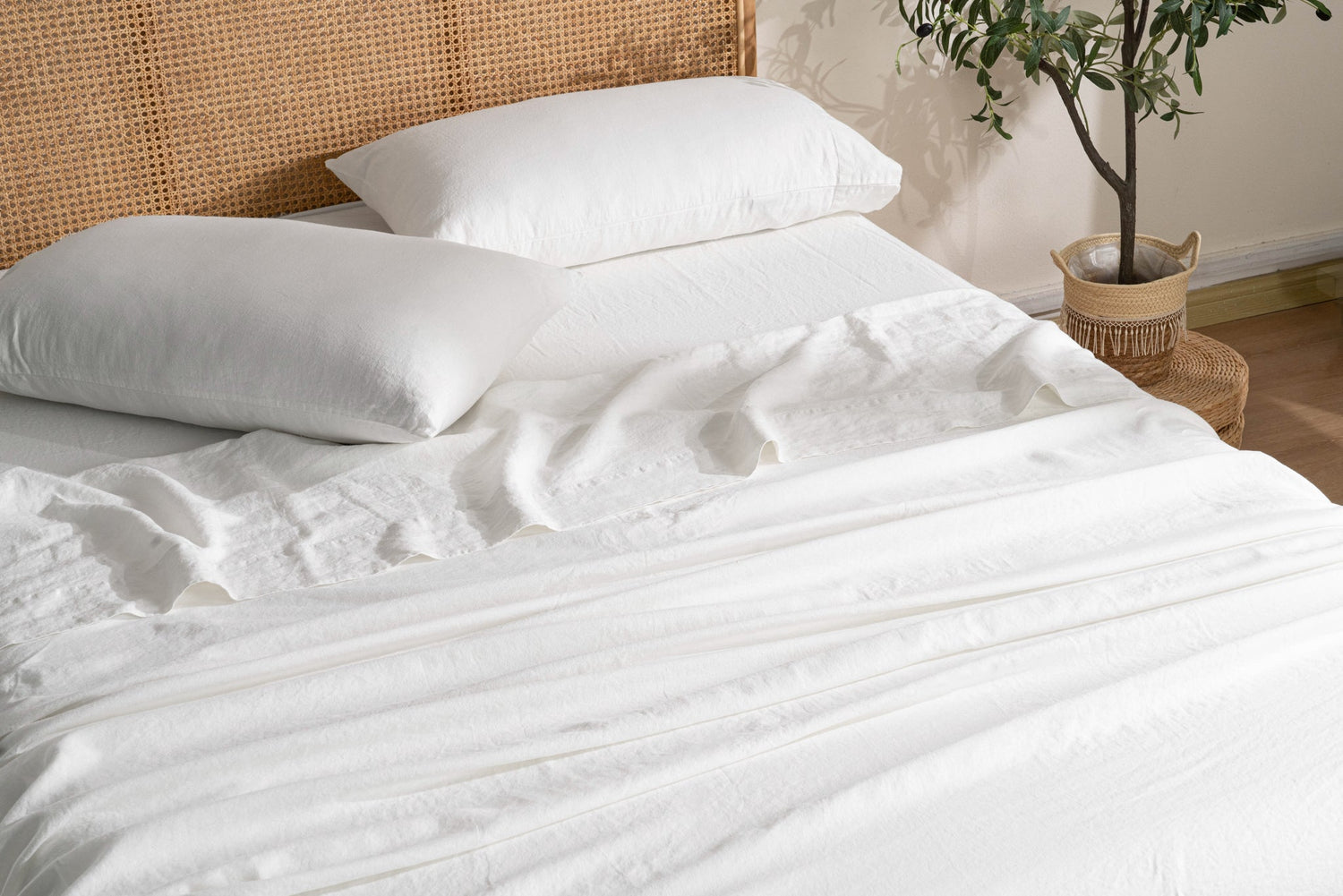 100% French Linen Sheets Set - SELENE - 