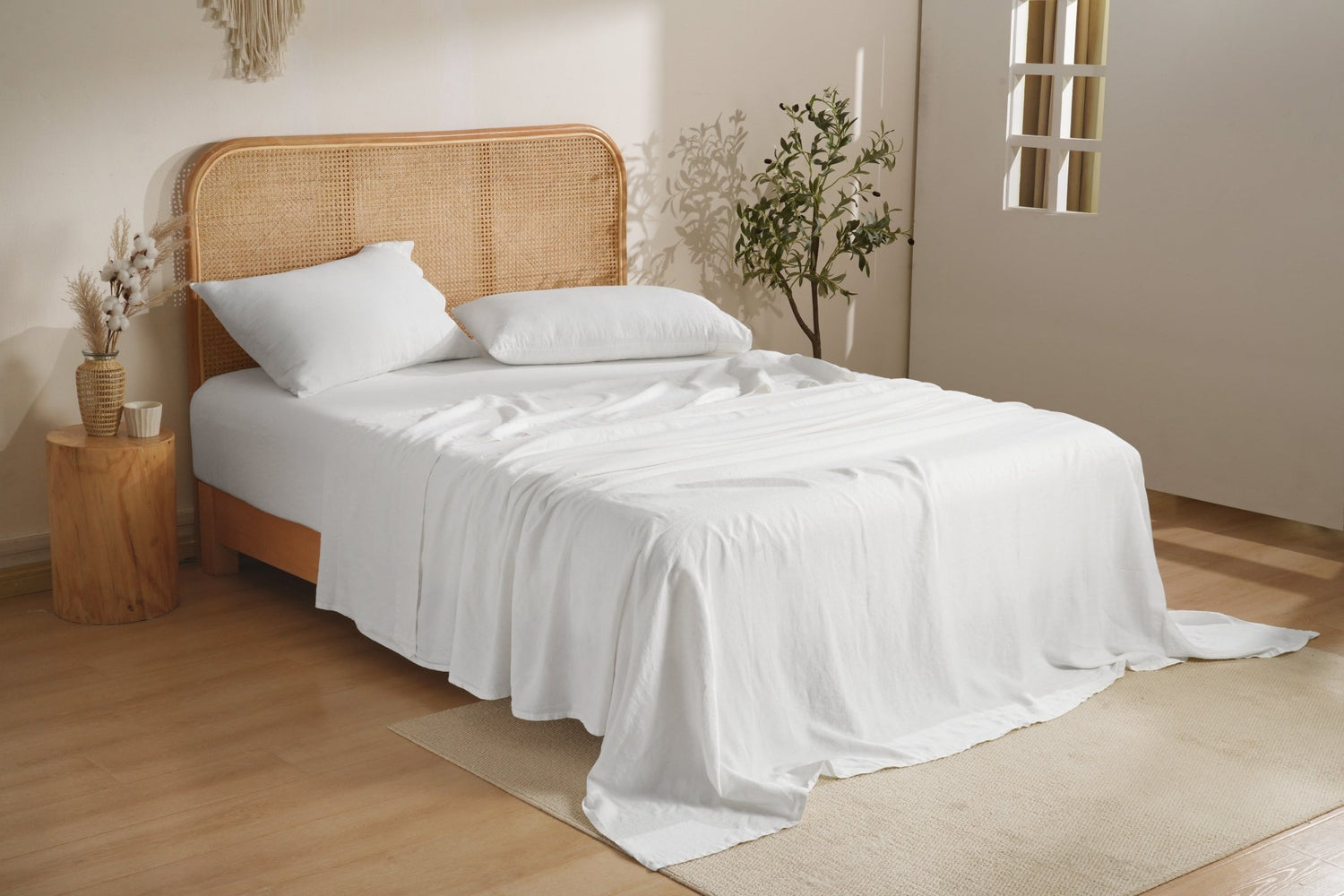 100% French Linen Sheets Set - SELENE - 