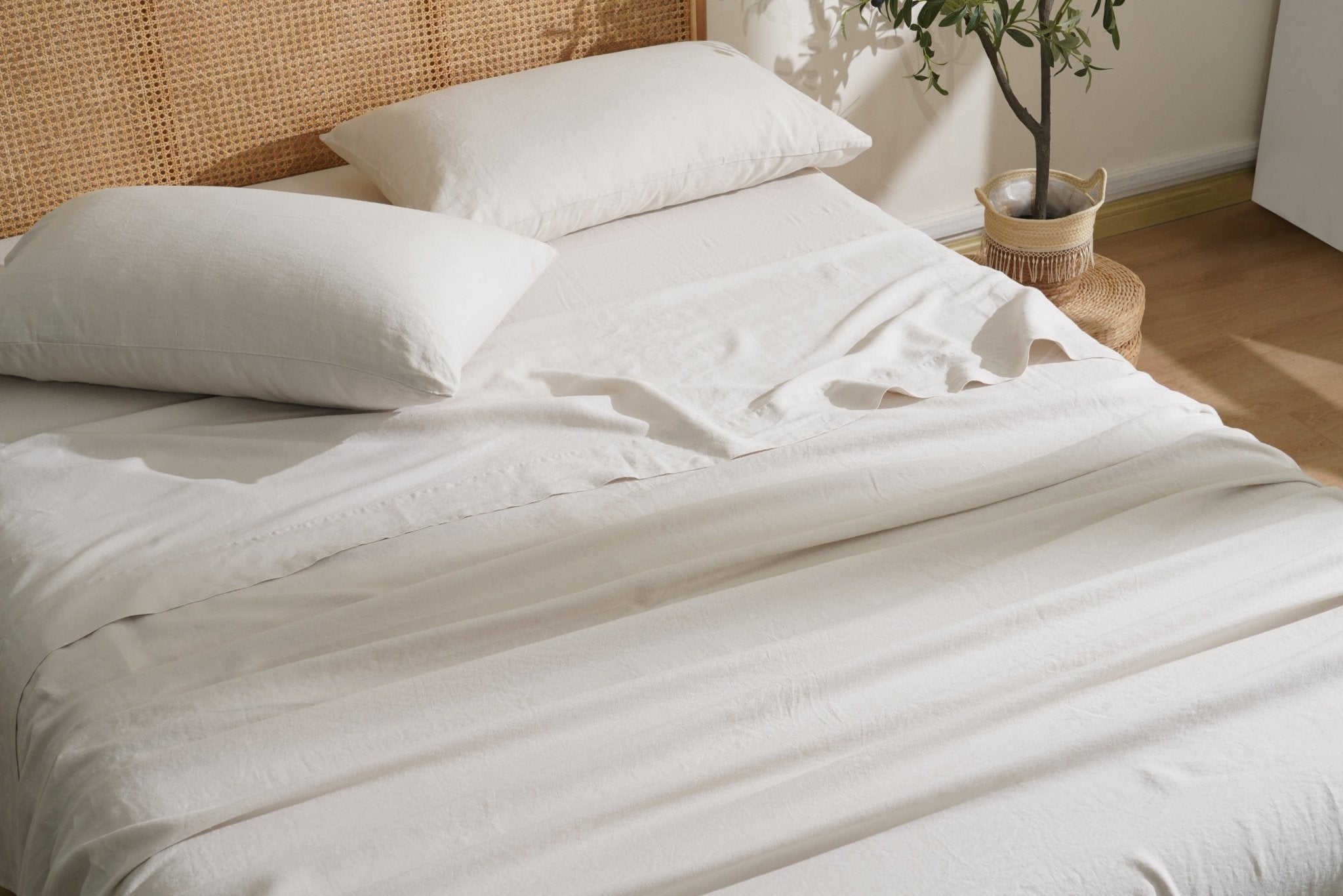 100% French Linen Sheets Set - SELENE - 