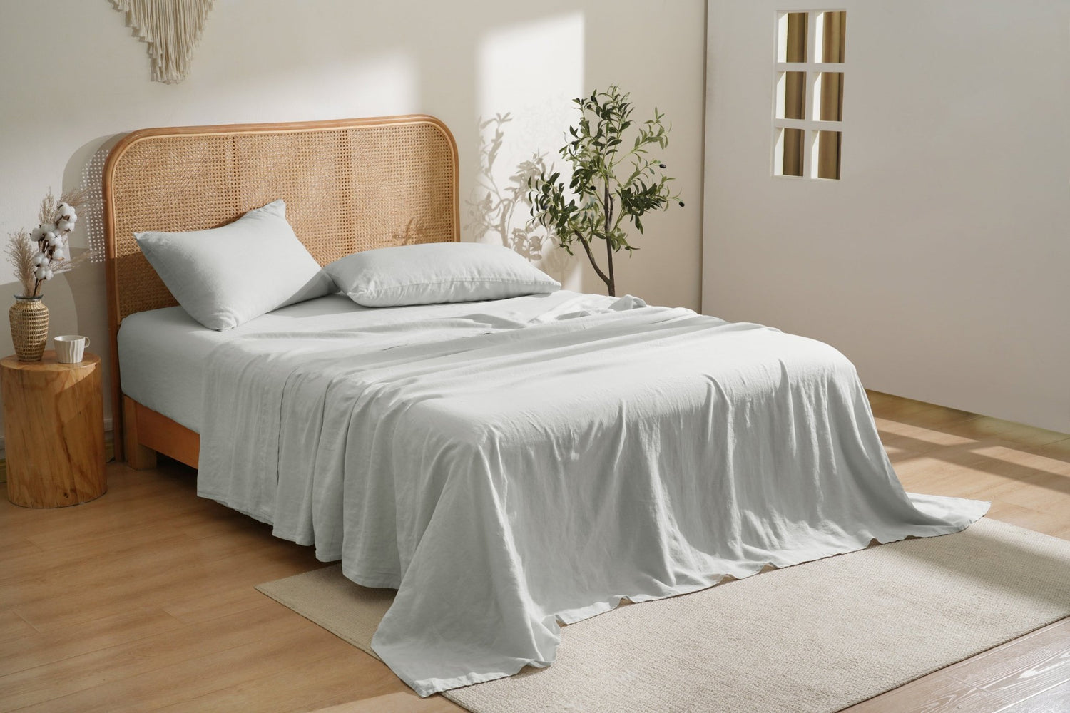 100% French Linen Sheets Set - SELENE - 