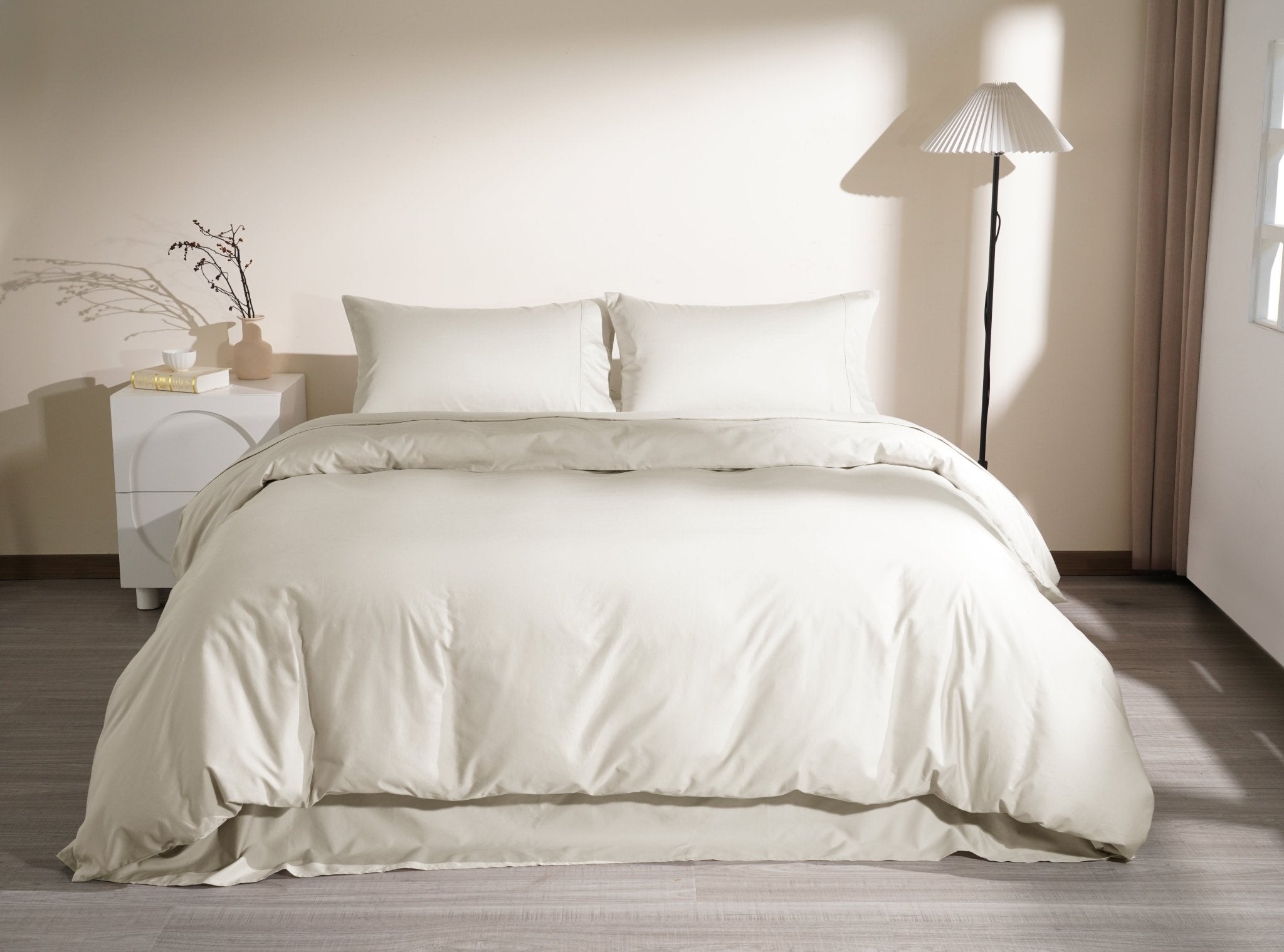 Organic Luxury Sateen Sheet &amp; Duvet Cover Set - SELENE 