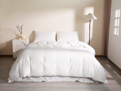 Organic Luxury Sateen Sheet &amp; Duvet Cover Set - SELENE 