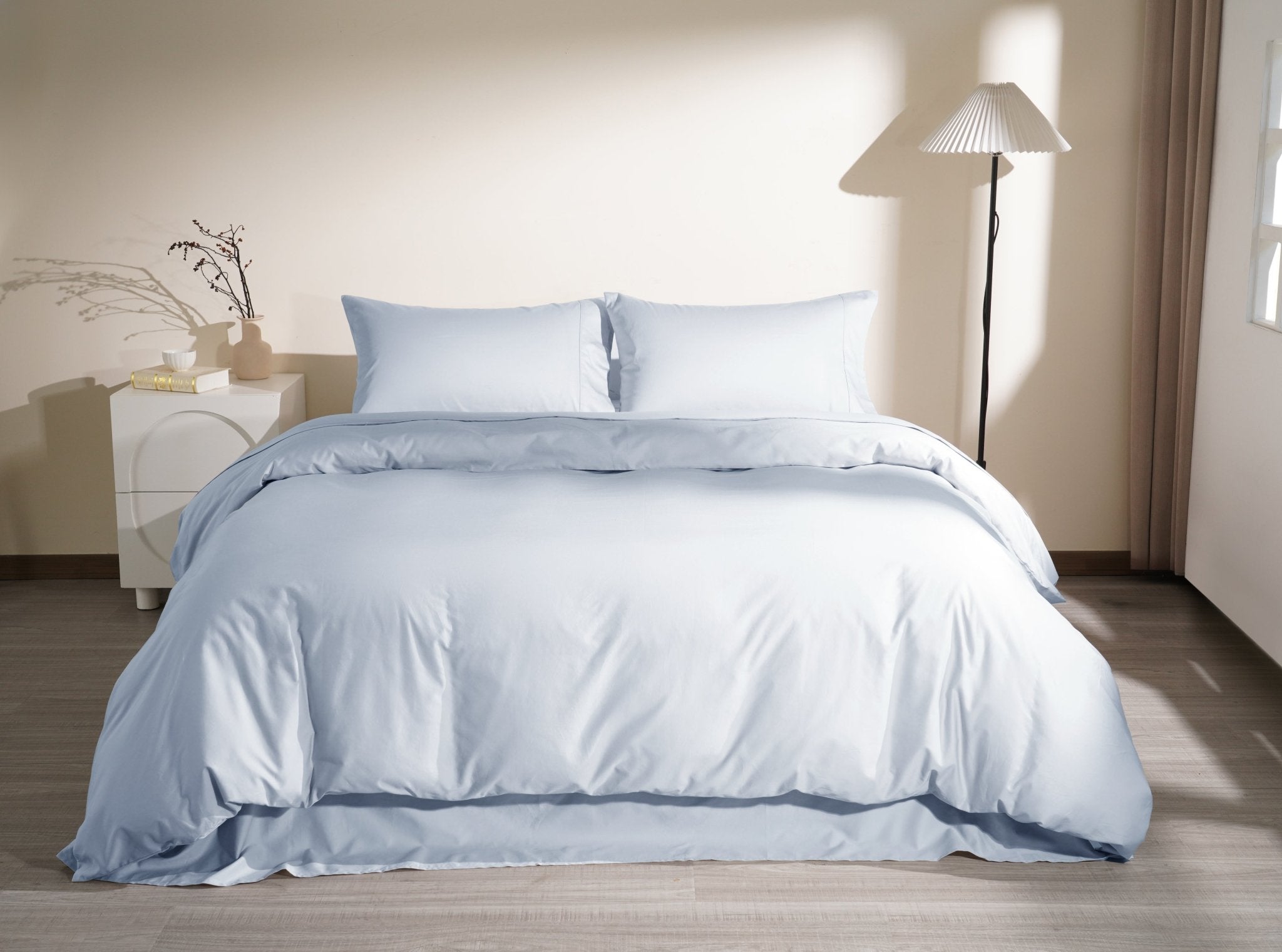 Organic Luxury Sateen Sheet &amp; Duvet Cover Set - SELENE