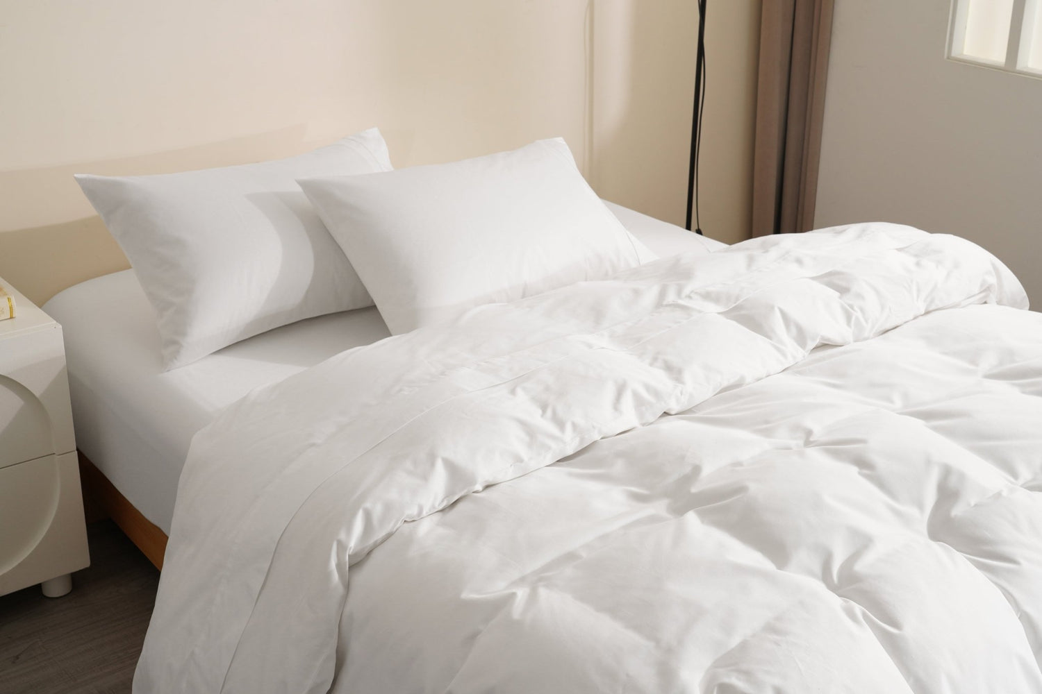 Organic Luxury Sateen Sheet &amp; Duvet Cover Set - SELENE 