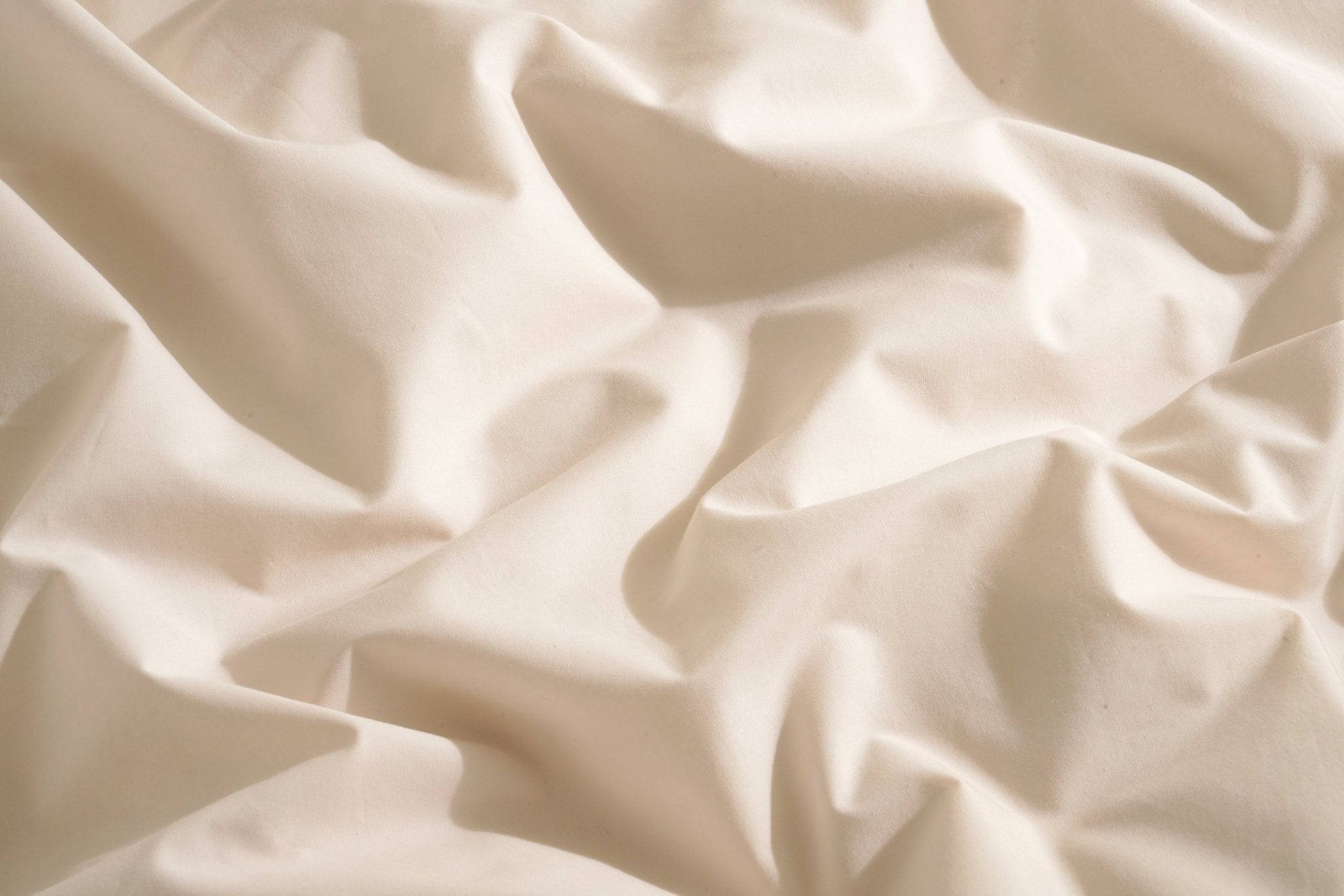 Organic Percale Cotton Sheet &amp; Duvet Cover Set - SELENE - 