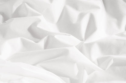 Organic Percale Cotton Sheet &amp; Duvet Cover Set - SELENE - 